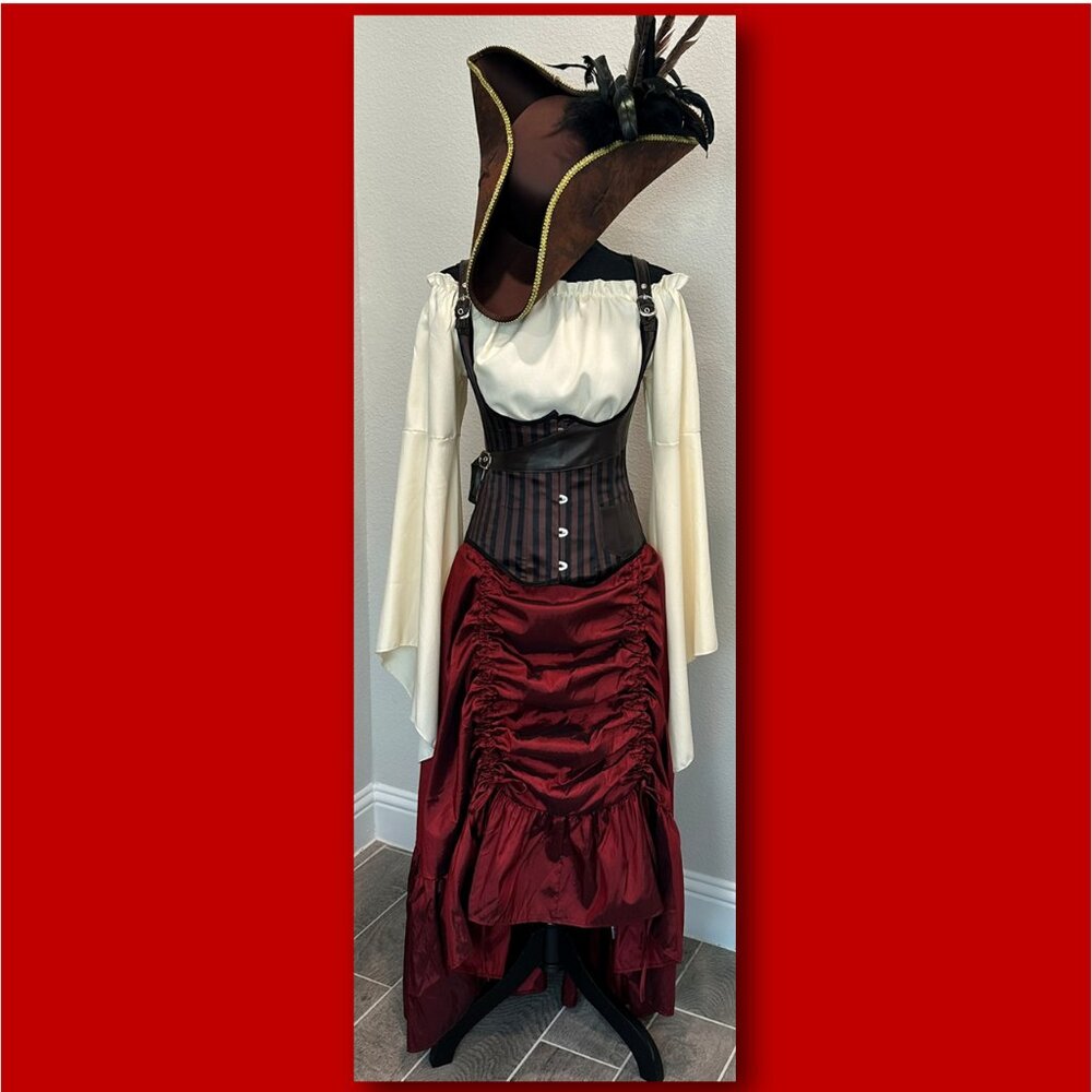 Women's Pirate Costume 4-piece size S/M